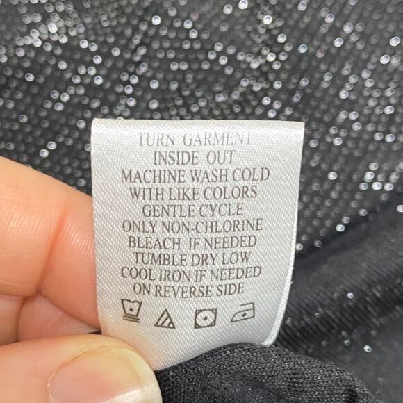 Almost Famous Womens Sparkle Mini Dress Size S Asymmetric Ruched Swiftie Hoco - Picture 10 of 13